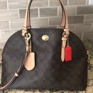 Coach Cora F26184 Brown & Black Signature